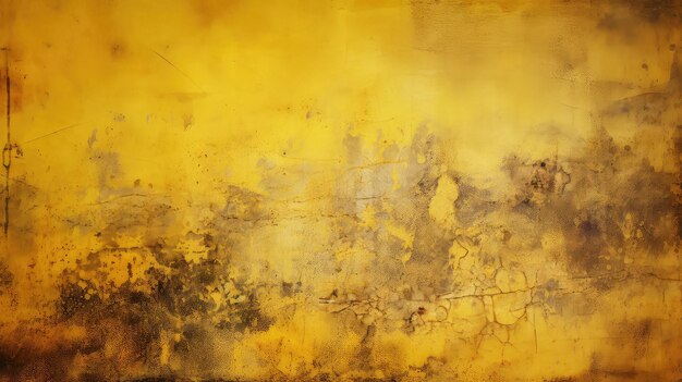 Photo rough yellow grunge background