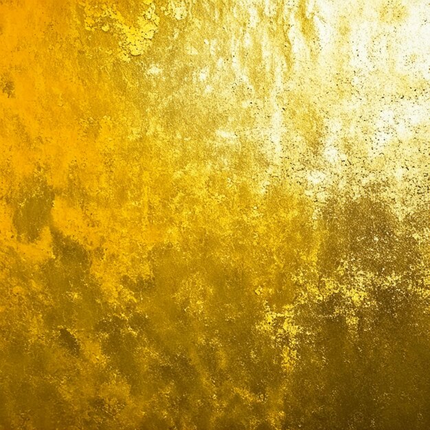 Roughly gold painted abstract concrete wall surface background