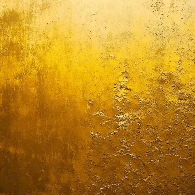 Roughly gold painted abstract concrete wall surface background