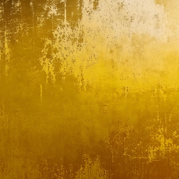 Roughly gold painted abstract concrete wall surface background