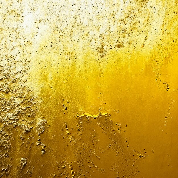 Roughly gold painted abstract concrete wall surface background