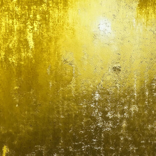 Photo roughly gold painted abstract concrete wall surface background