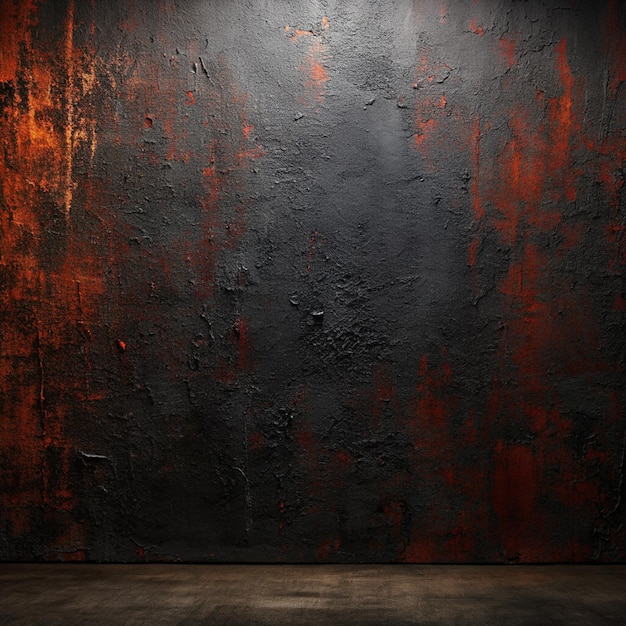 грубо окрашенная черная текстура стены