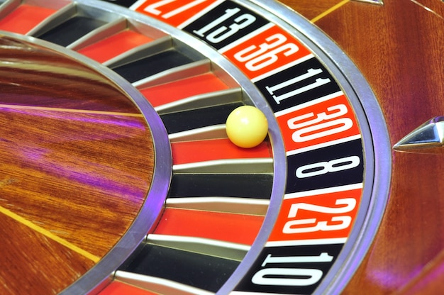 roulette wheel detail