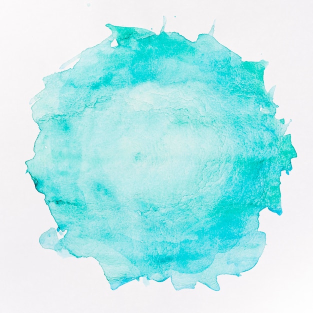 Round blue stain watercolour background