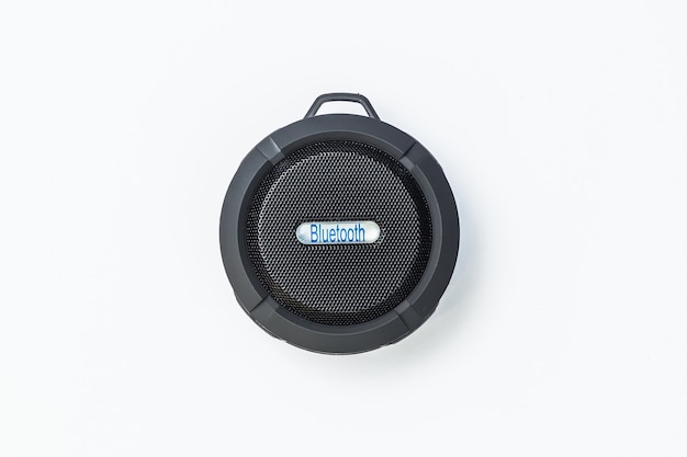 Round Bluetooth speaker black