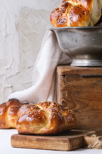 Round Challah bread