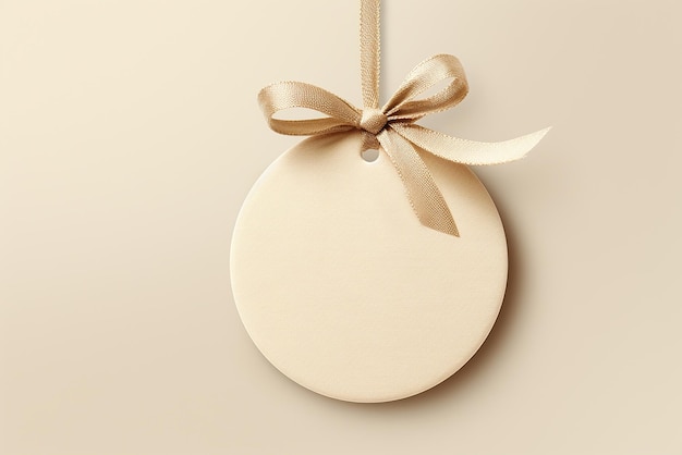 Round gift tag