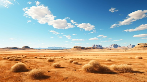 Round haystack in the vast field