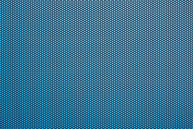 Round holes on a blue