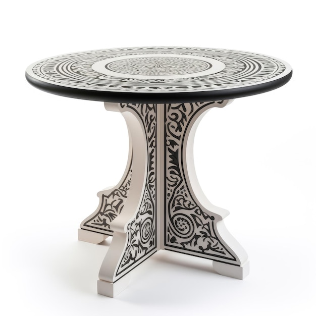 Round Kazakh table