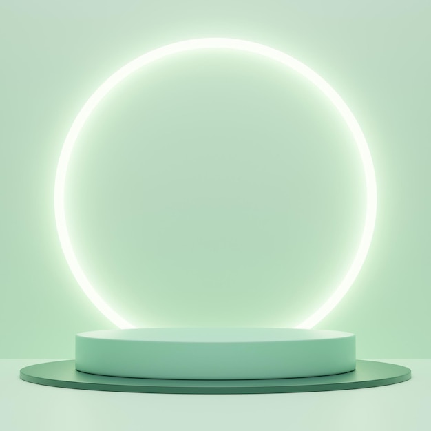 A round light with a white circle above it