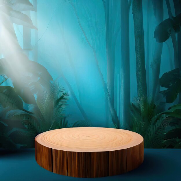 round mockup podium product background Generative AI