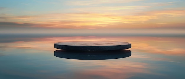 写真 水の上に横たわる丸い物体