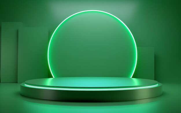 a round object with a green background that says  the word  on it