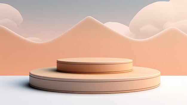 a round object with a pink background and a white cloud.