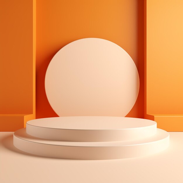 Round Podium with Uplight