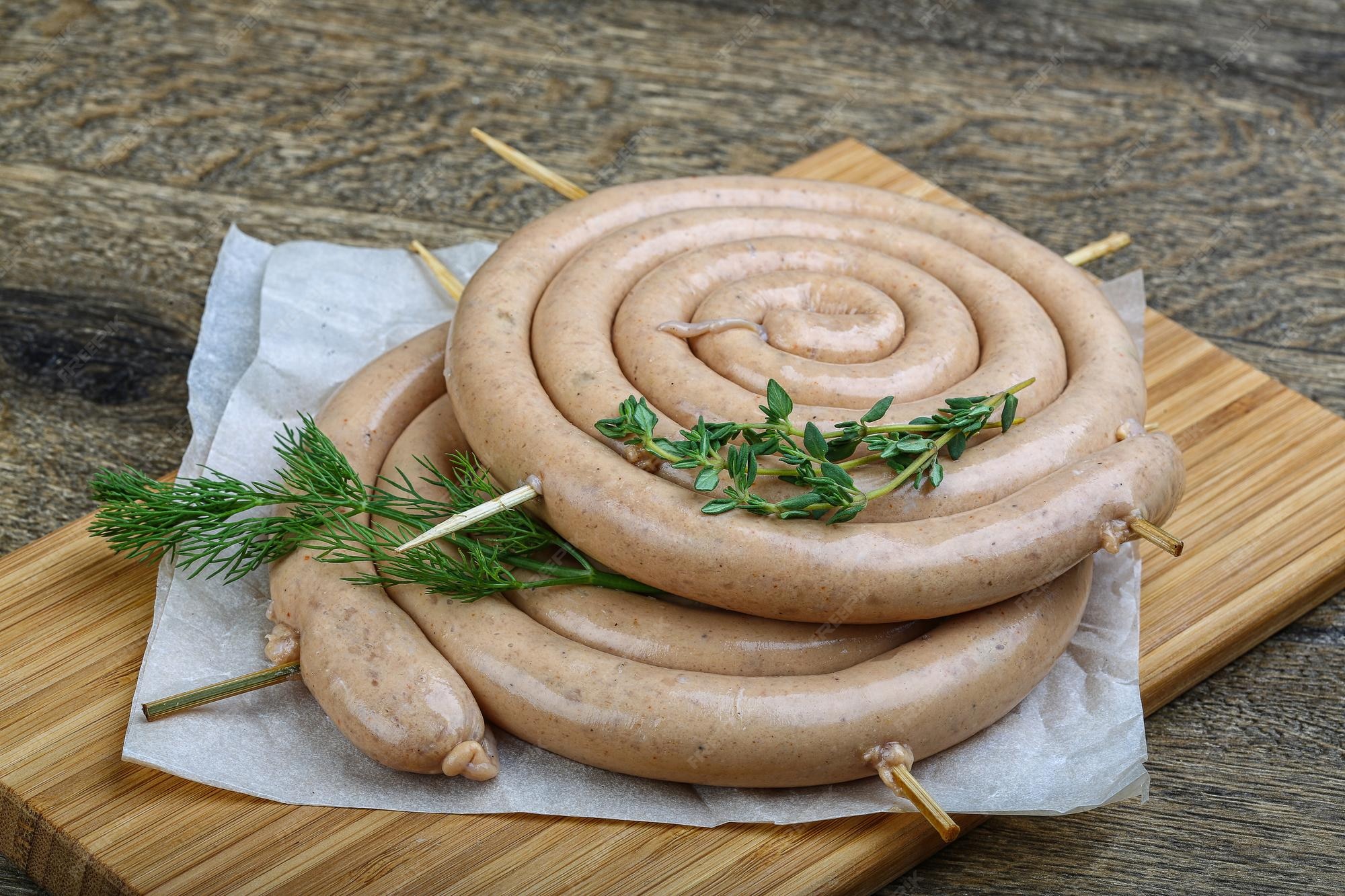 Premium Photo | Round sausage