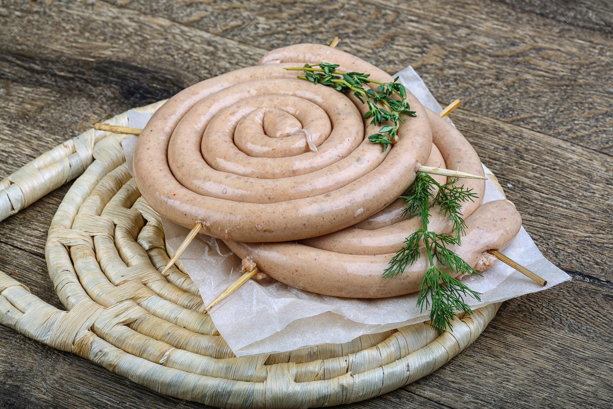 Premium Photo | Round sausage