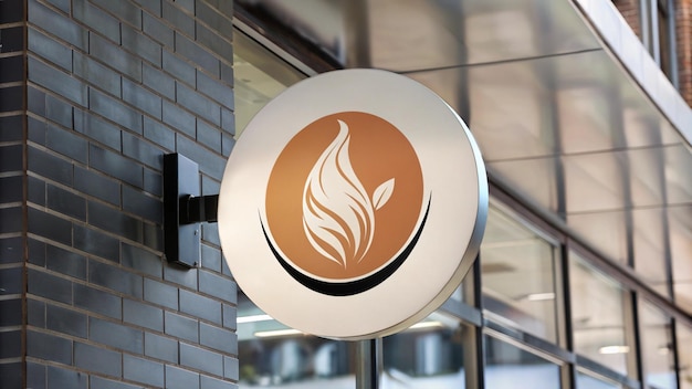 a round sign with a circle on it that says fire on it