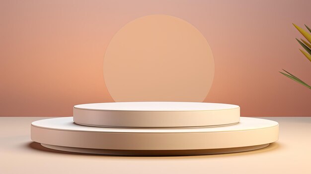 Photo a round table with a round base and a round base with a round base and a round base with a round base.