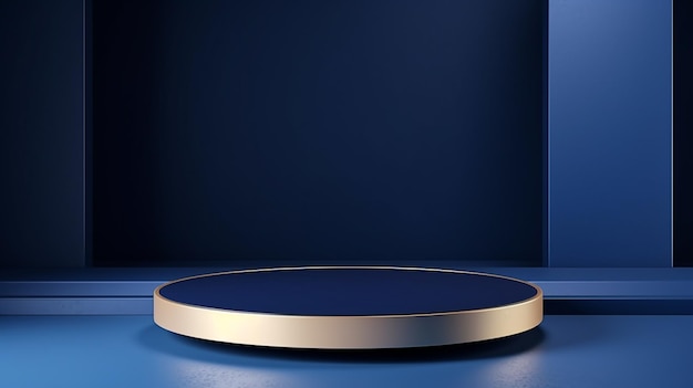 A round table with a round base that says " the word " on it.