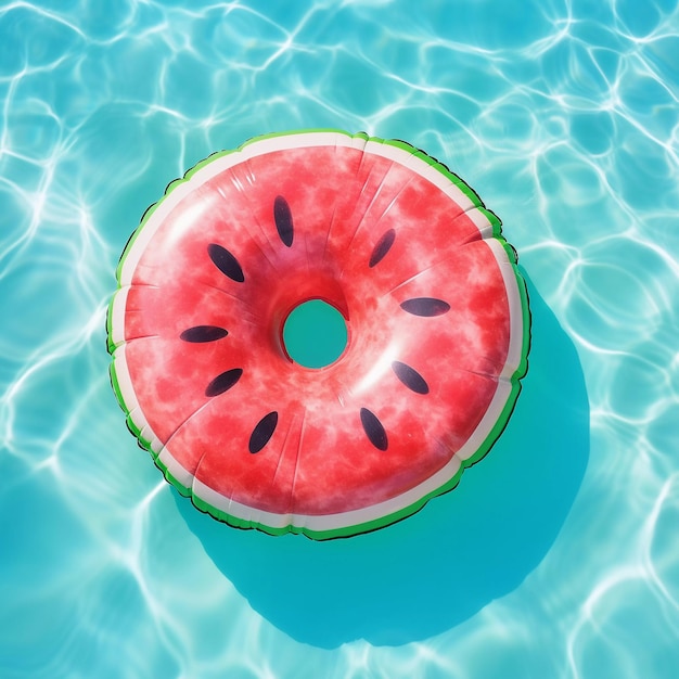 Round watermelon air mattress