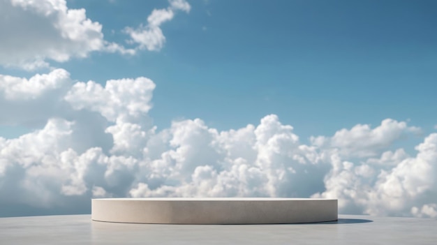 Round White Object on White Table