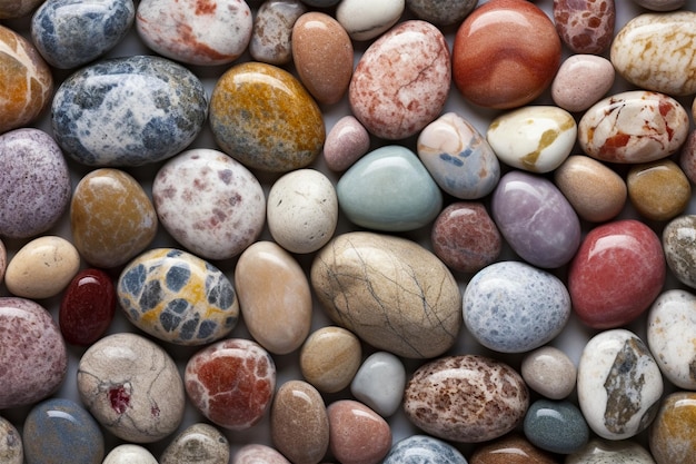 Rounded Multi colored Stones