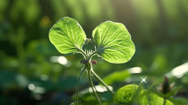 Roundleaf Liverleaf Flower Beautifully Bloomed Generative AI