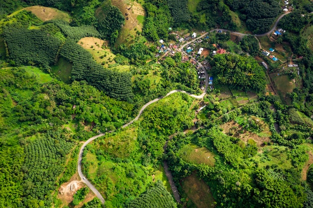 チェンライタイで街を結ぶ山のルート