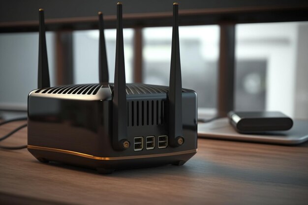 router on the table router is a device that forwards data packets between computer networks creating a set of overlay networks it is connected to two or more data lines from different networks