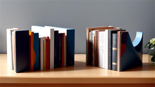 A row of books with the number 5 on the front