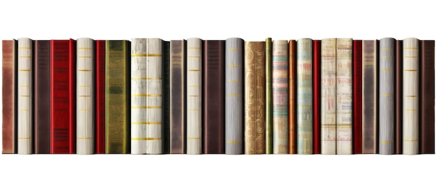 A row of books with the word " the year " on the front.