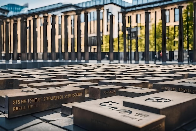 A row of cardboard boxes with the number 2 on them