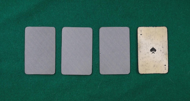 A row of cards with the word card on the top left