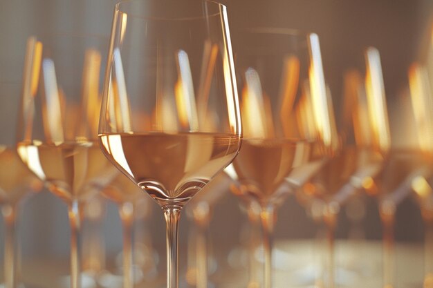 a row of champagne glasses with the words  champagne  on the bottom