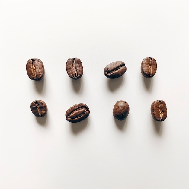 a row of coffee cups with the word coffee on them