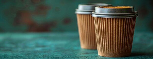 Photo a row of cups with lids that say no smoking