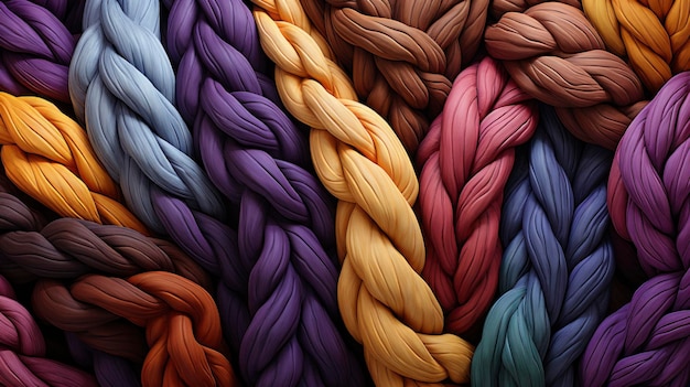 Row Different Brown Warm Knitted On Ultra Bright Colors Background Images Hd Wallpapers