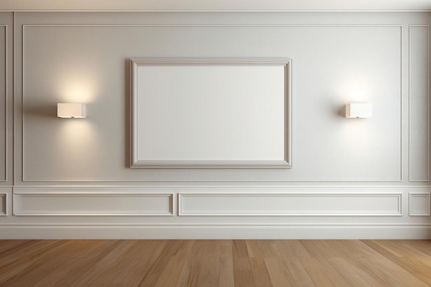 a row of lights on a wall with a white frame that says " x ".