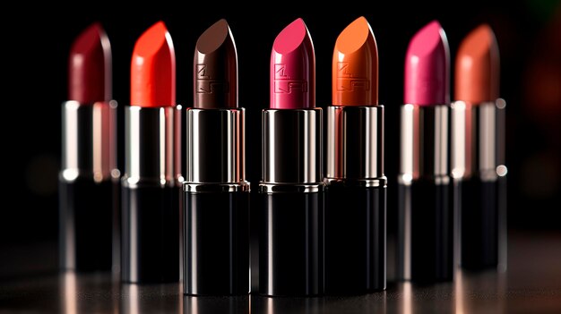 A row of lipsticks from the brand nyx.