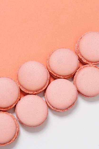 Photo row of macarons