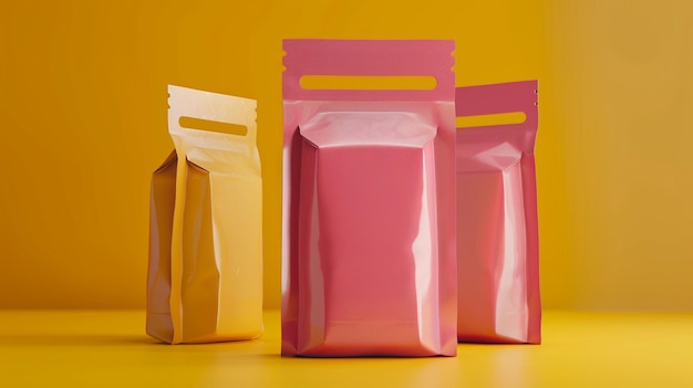 a row of pink bags with the word quot bag quot on it