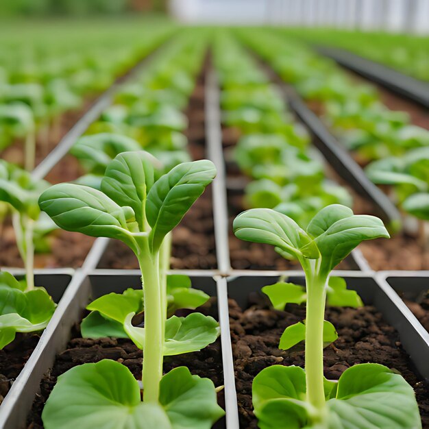 a row of plants with the words  veggies  on them