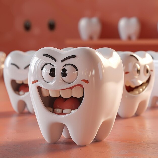 Row of Smiling Teeth