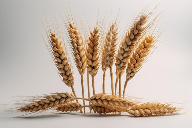 小麦の穂が並んでいて、その上に「小麦」という文字が付いています。
