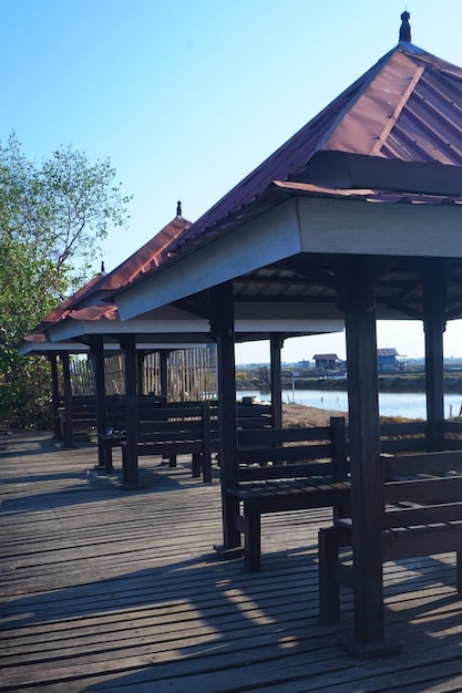 rows of gazebo tourist attractions