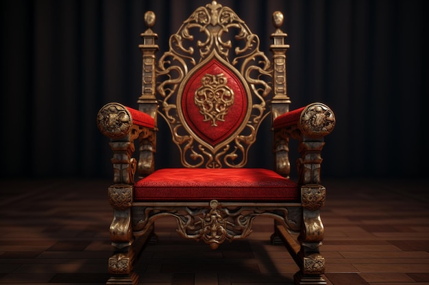 Photo royal armchair 3d modeling file realistic kings royal armchair