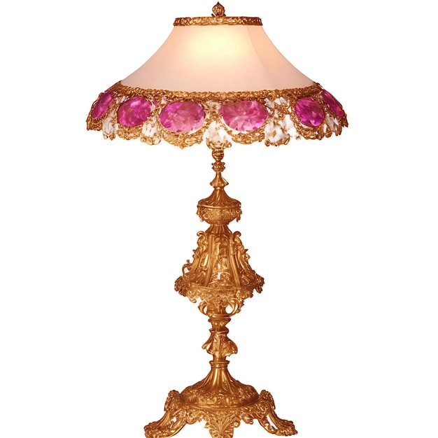 Royal Bed Lamp Beautiful lamp Generative Ai